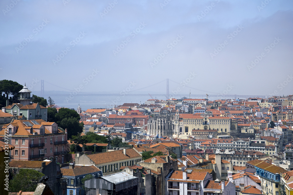Blick über Lissabon, Portugal