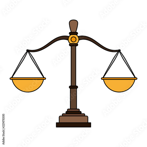 Justice balance symbol