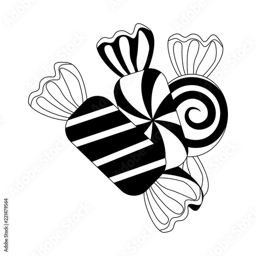 sweet candies isolated icon