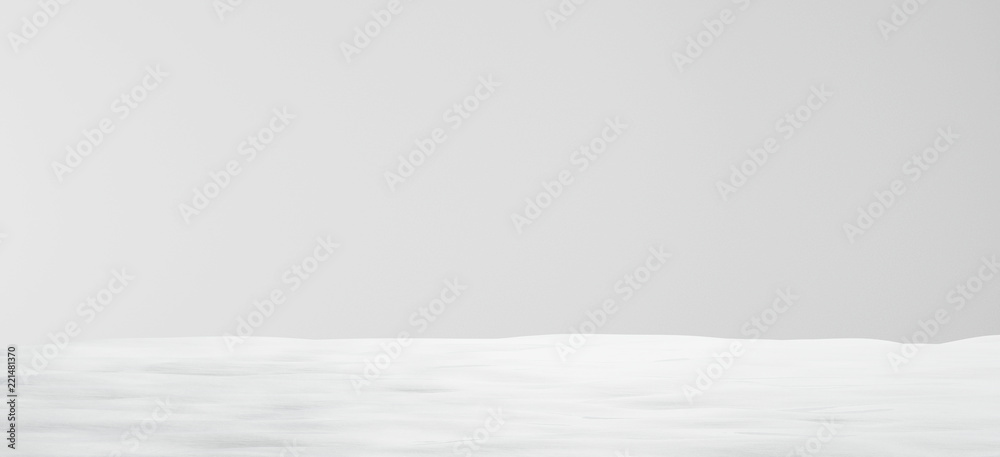 Fototapeta premium snow winter background 3d-illustration