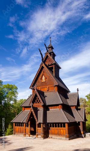 Gol Stave Church Folks museum Bygdoy peninsula Oslo Norway Scandanavia photo