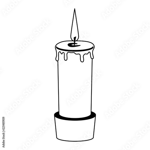 Spa aromatheraphy candle in black and white