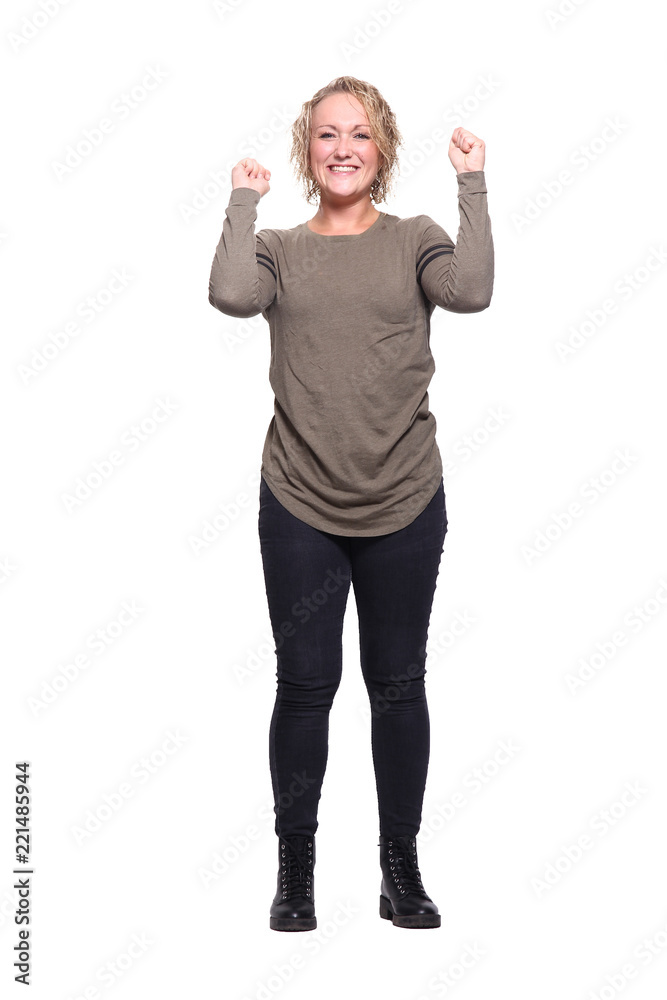 Full body caucasian woman Full body caucasian woman