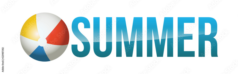 Obraz premium Summer Concept Word Art Illustration