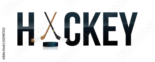 Photography Hockey Word Art Illustration