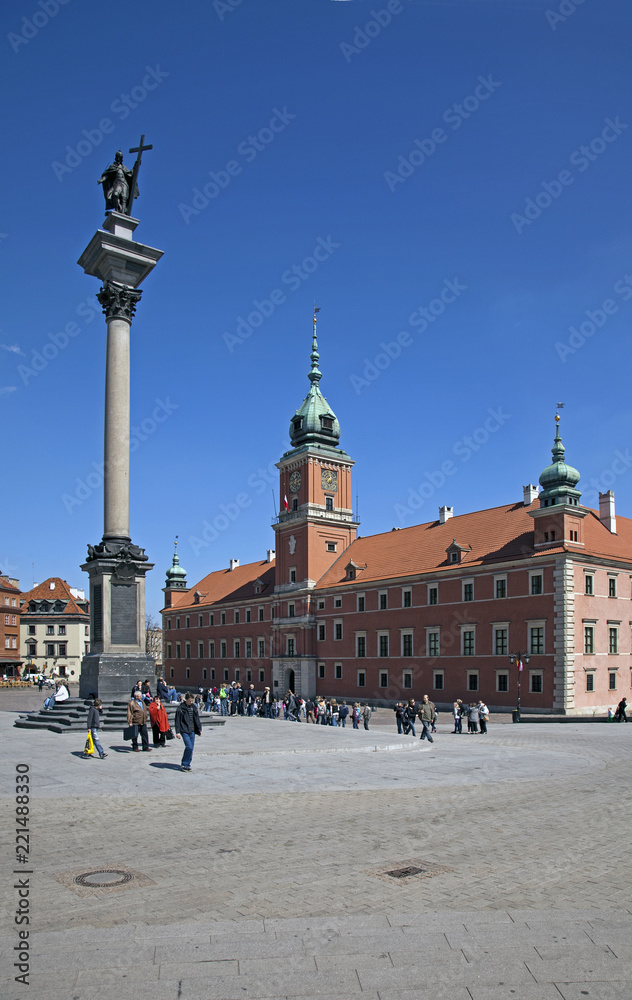 Schlossplatz, Warschau, Polen