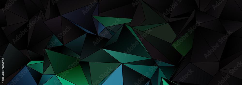 Fototapeta premium Triangular 3d, modern background