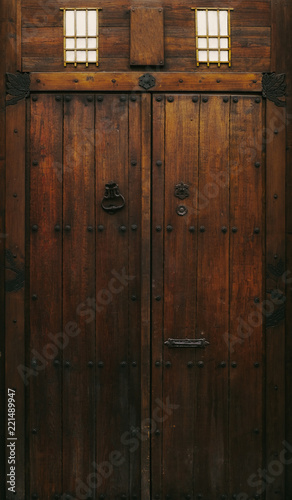  old spanish vintage wooden door