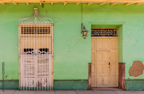Canvas Print A typical view in Trinidad in Cuba