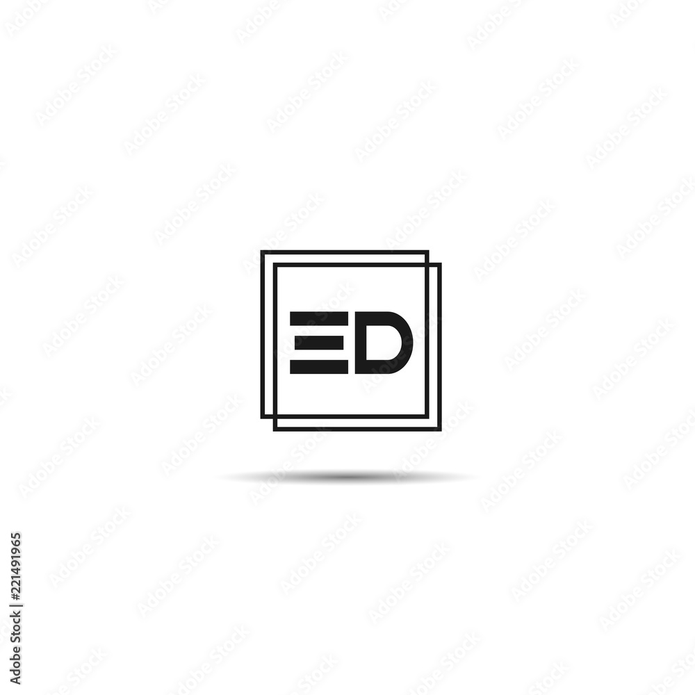 Initial Letter ED Logo Template Design Initial Letter ED Logo Template Design