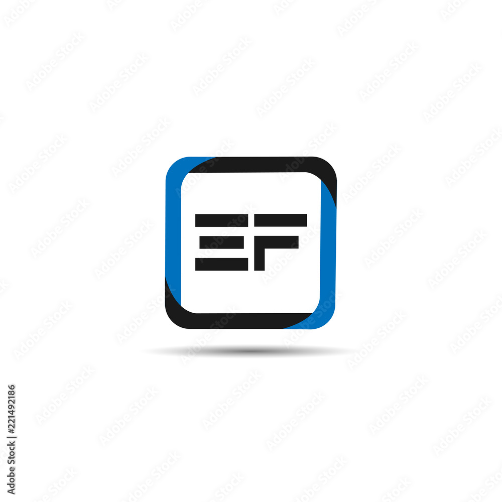 Initial Letter EF Logo Template Design Initial Letter EF Logo Template Design