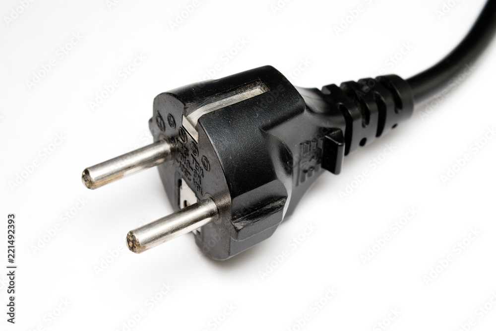 plug from socket on white background plug from socket on white background