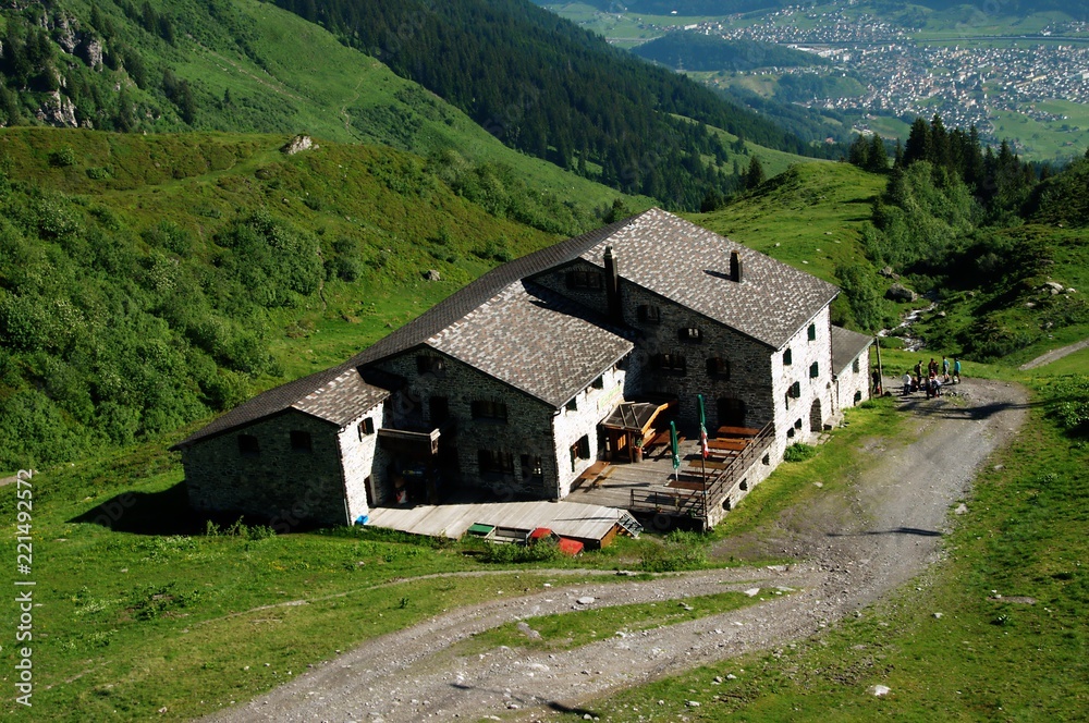 Berggasthaus Gaffia; alpine guest house on the Pizol above Sargans