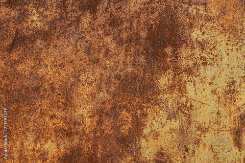 Grunge rusted metal texture, rust and oxidized metal background. Old metal iron panel. © Sergey
