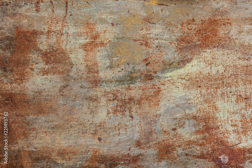 Rusted on surface of the old iron, Deterioration of the steel, Decay and grunge texture background