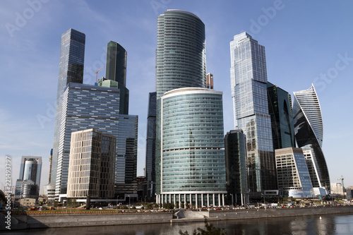 skyscrapers in moscow city