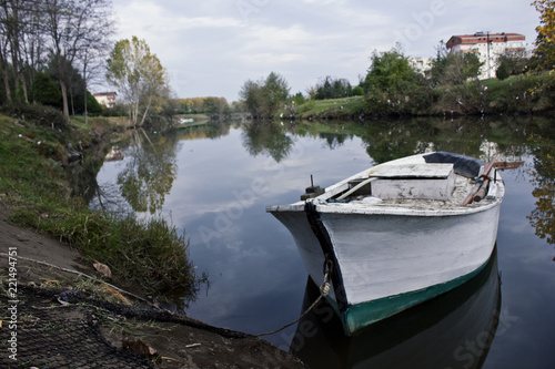 boat on the lake