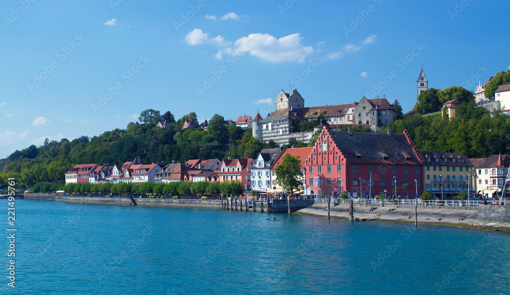 Fototapeta premium Blick auf Meersburg am Bodensee