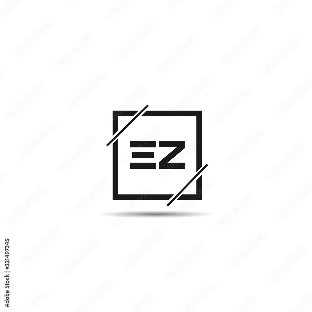 Initial Letter EZ Logo Template Design Initial Letter EZ Logo Template Design