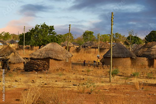 Obraz na płótnie Dorfleben in der Northern Region, Ghana w salonie