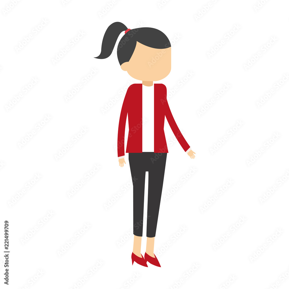 Businesswoman avatar cartoon