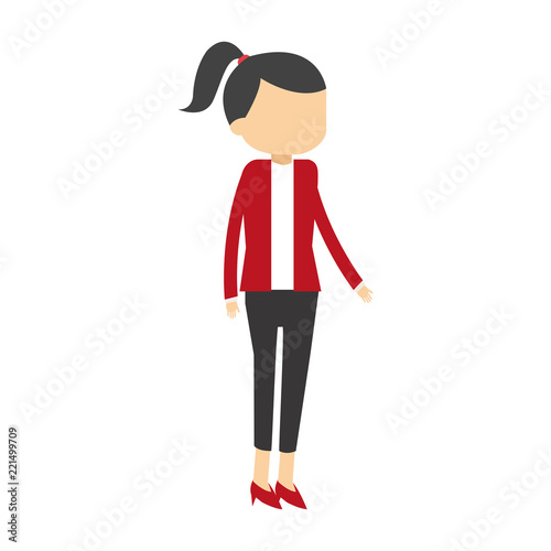 Businesswoman avatar cartoon