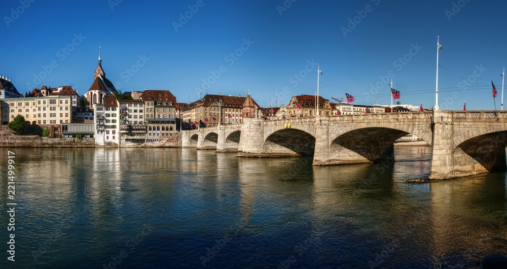 Middle Bridge over the Rhine in Basel