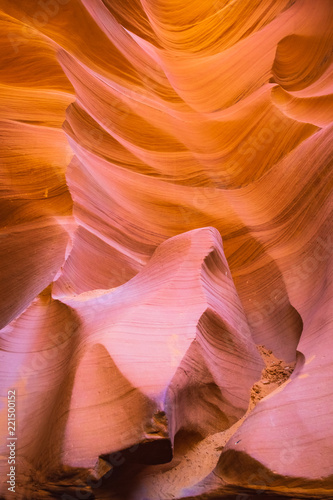 Beautiful colorful textured pattern, Antelope Canyon, page, Arizona