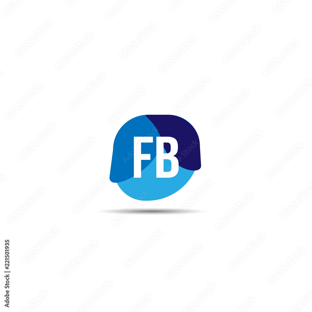 Initial Letter FB Logo Template Design Initial Letter FB Logo Template Design