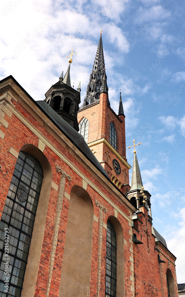 Church of Riddarholmen in Stockholm (capital of Sweden).