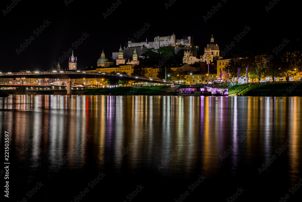 Salzburg at night