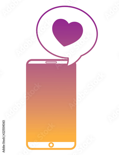 cellphone and speech bubble