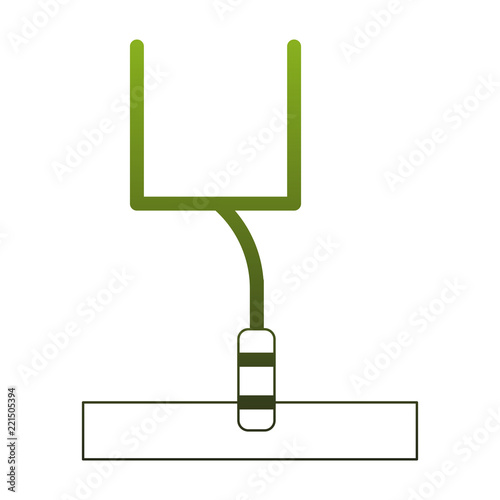Football goal scorer green lines
