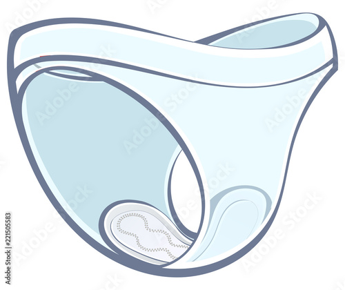Women's intimate hygiene. Feminine pads.