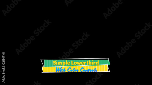 Retro Panels Lower Third