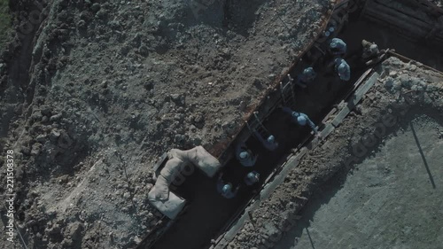 French Soldiers of the World War I in Front Line Trench Before The Assault 2