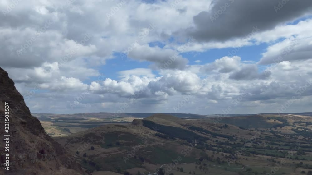 The View of farmlands from a hill. England. The View of farmlands from a hill. England.