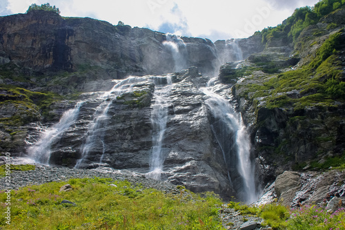 Sofia waterfalls  Lower Arkhyz  Karachay Cherkess Republic.