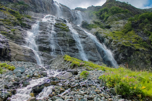 Sofia waterfalls  Lower Arkhyz  Karachay Cherkess Republic.