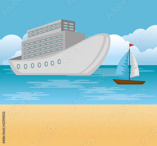 cruice ship travel icon