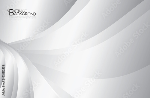 Grey abstract background vector illustration, cover design template , Silver Curve vector, business flyer layout, geometric textured effects, advertisement wallpaper, web banner