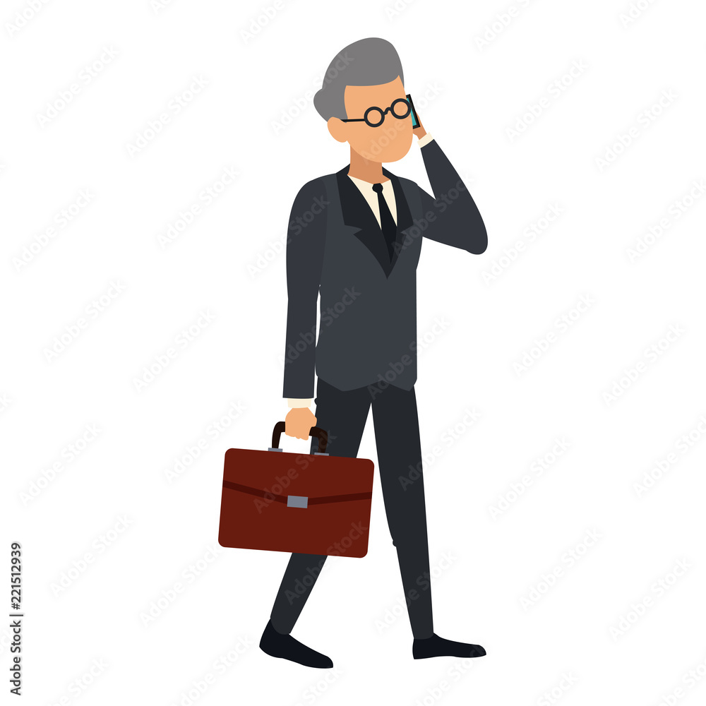 Businessman avatar cartoon Businessman avatar cartoon