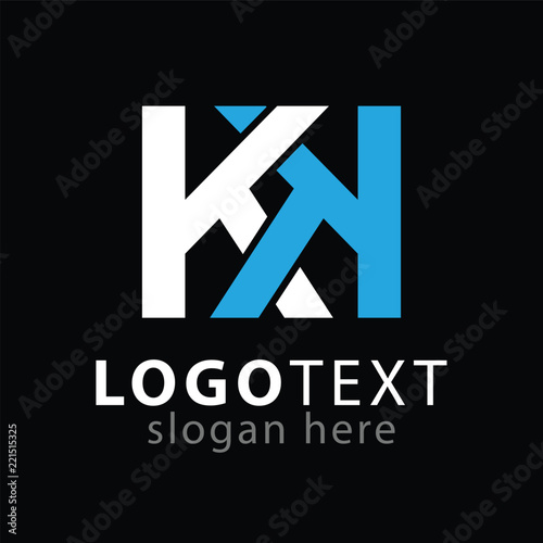 K K initial letter logo icon vector template