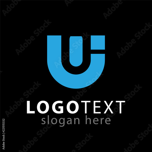 wi initial letter logo icon vector template