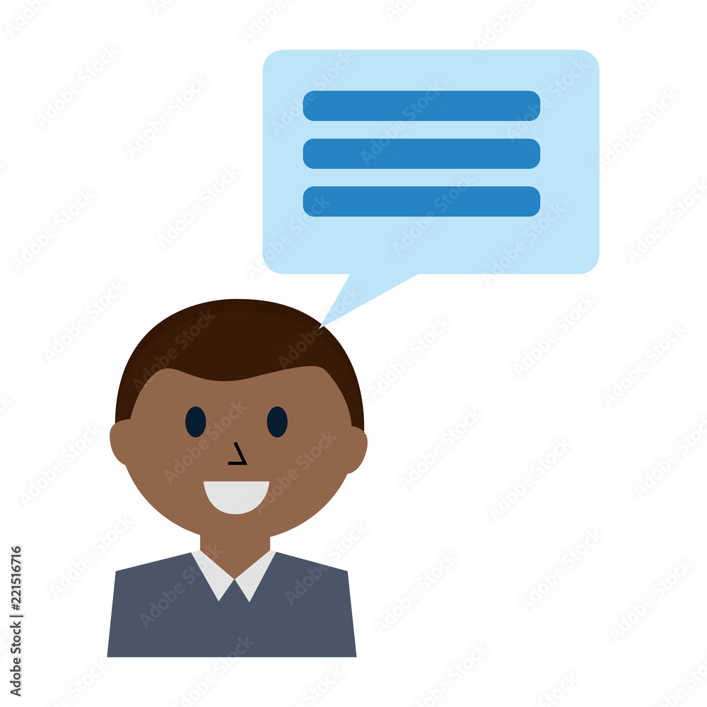 business man with speech bubble business man with speech bubble