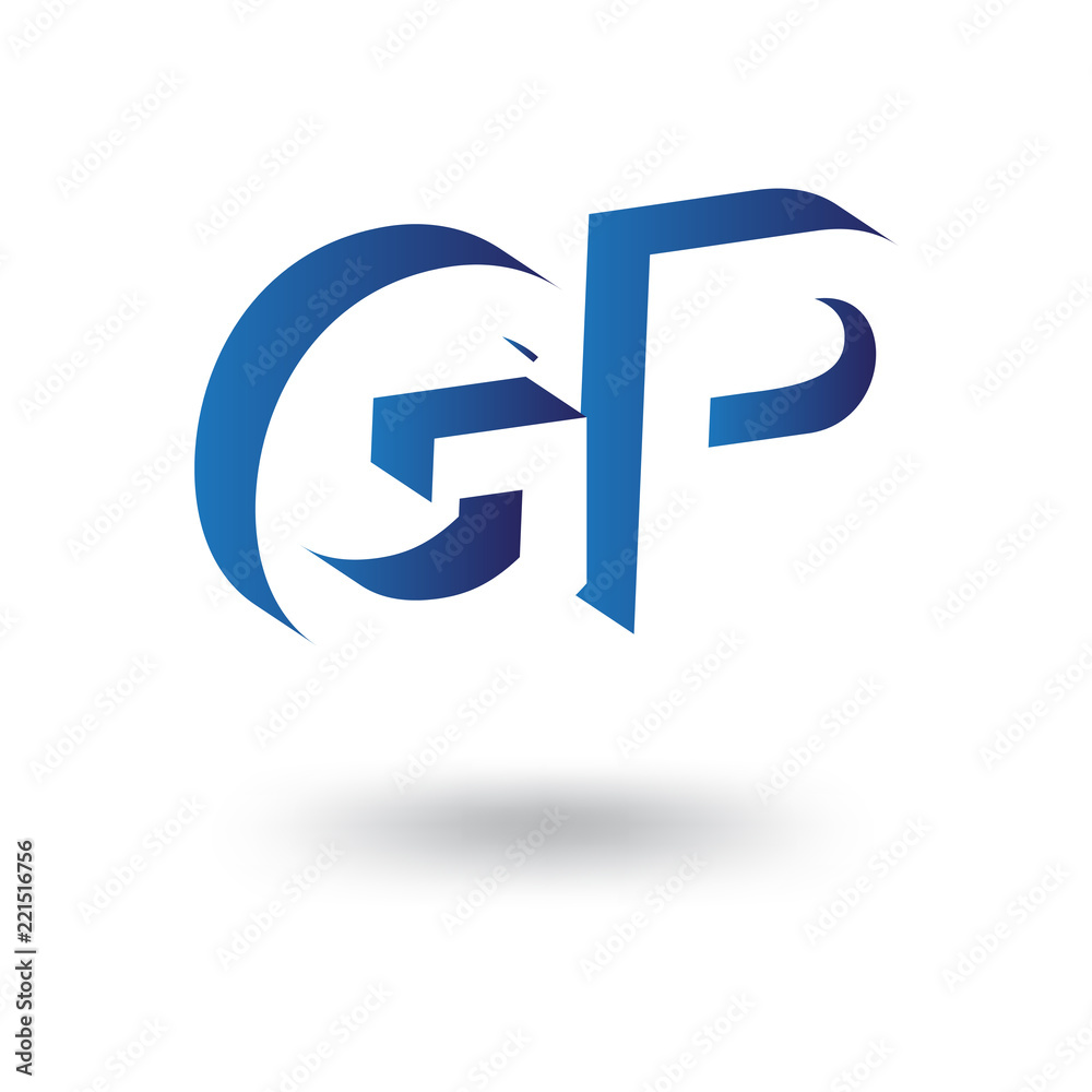GP initial letter with negative space logo icon vector template GP initial letter with negative space logo icon vector template
