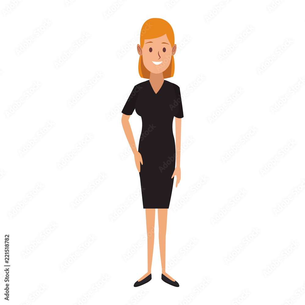 Fototapeta premium Executive businesswoman cartoon