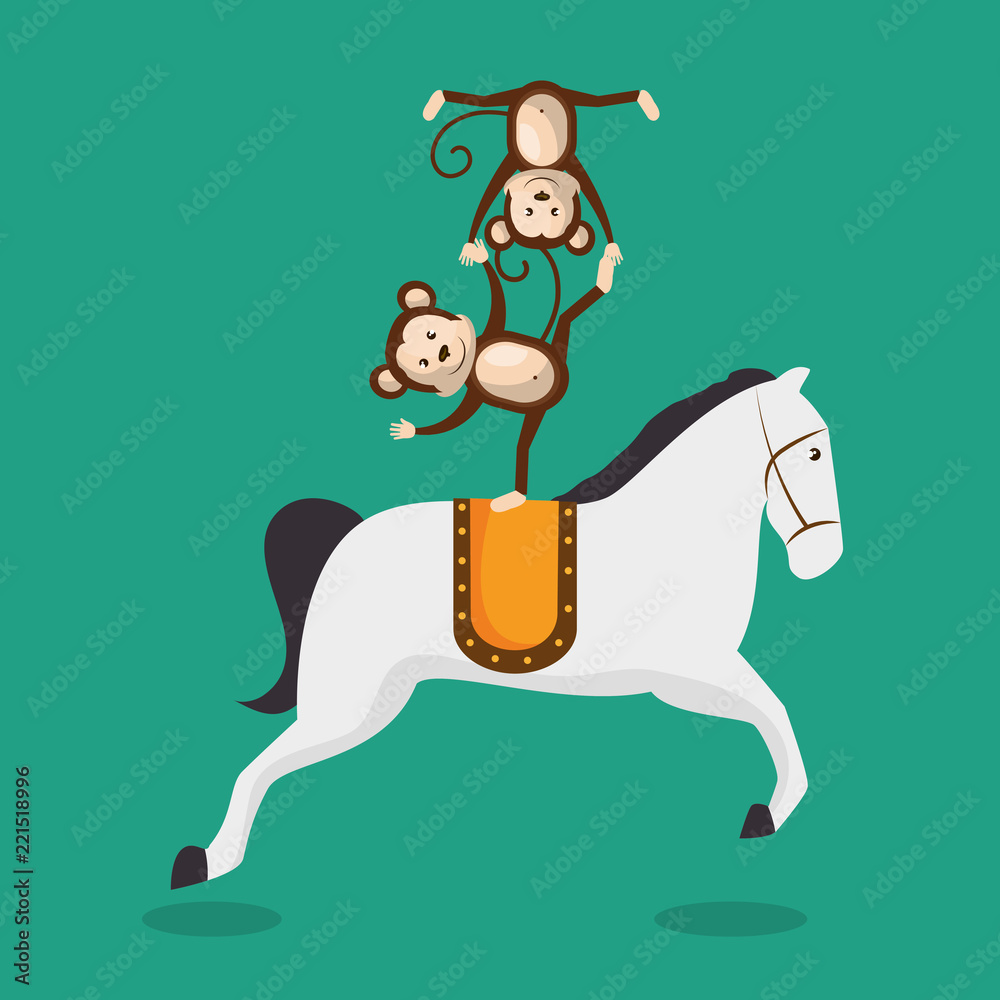 monkeys and horses circus show monkeys and horses circus show