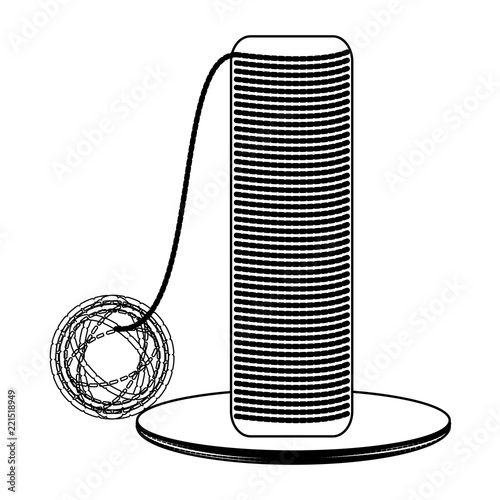 cat scratcher toy icon 