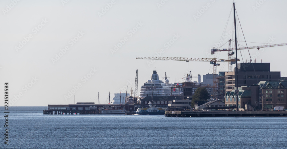 Halifax, ship, port, sea, water, cargo, crane, industry, boat, harbor, 